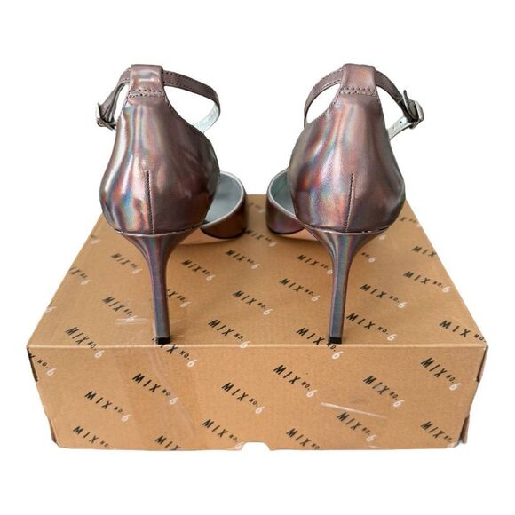 Mix No. 6 Yayna Pump Bronze Muted Metallic Ankle Strap Women’s Size 10 Medium - Picture 5 of 12